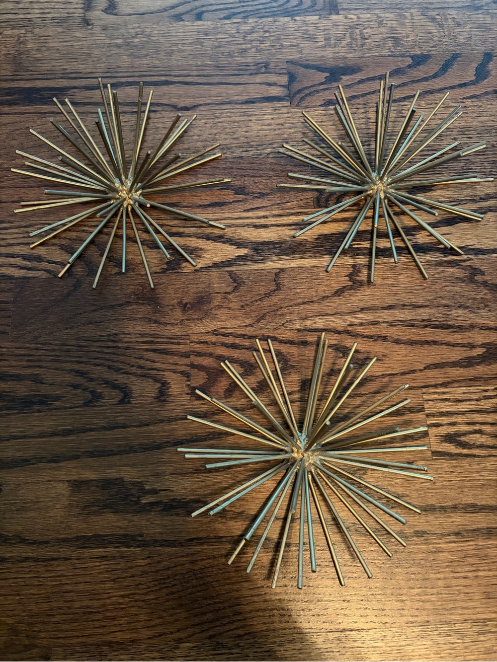 Gold Starburst Wall Decor Set of 3
